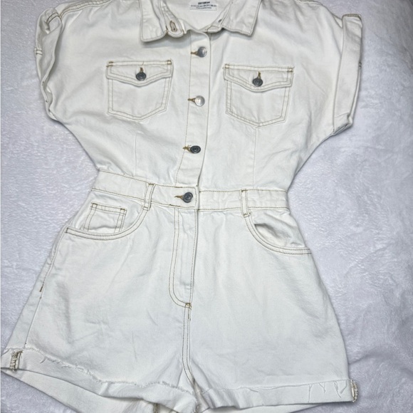 Cotton On Cream Denim Romper - Picture 1 of 3